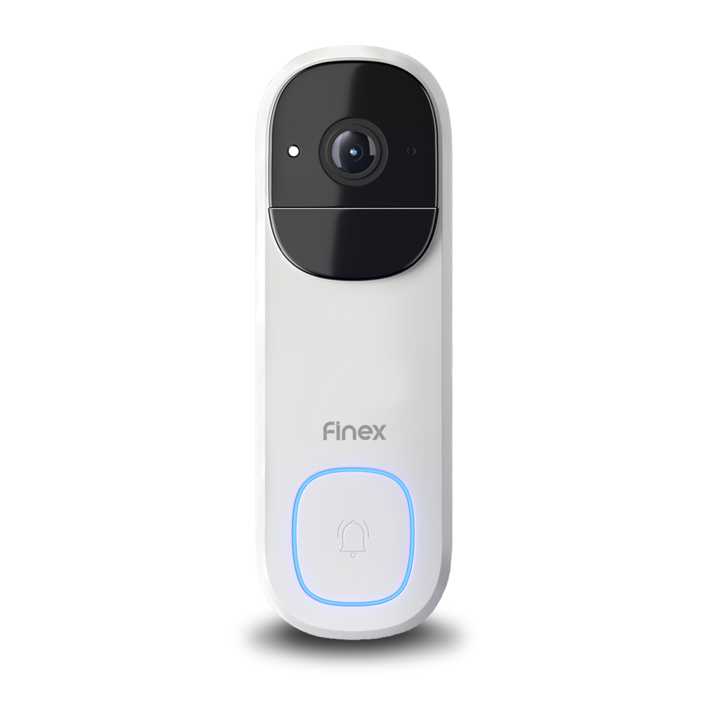 Witte Finex videodeurbel met belknop