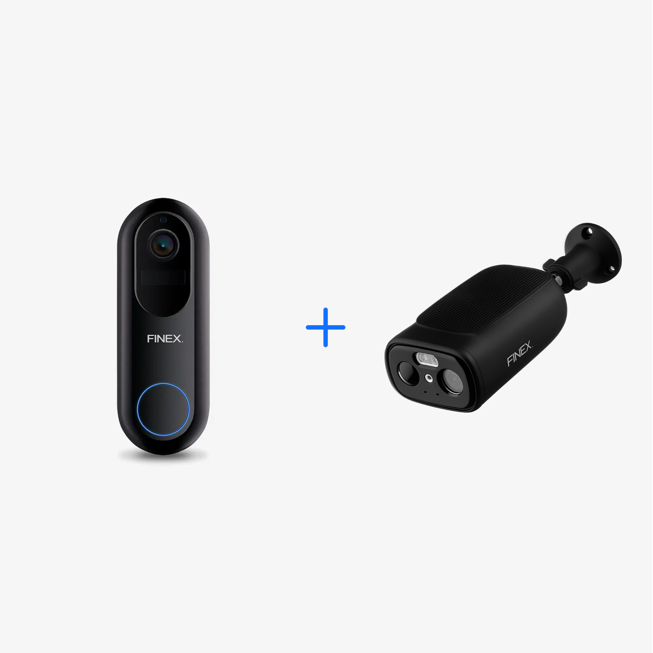 V2 deurbel + Solar camera Black Edition